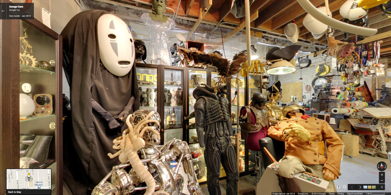 Illustration for article titled Walk Around Adam Savage's Mini-Museum on Google Street View